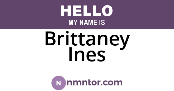 Brittaney Ines