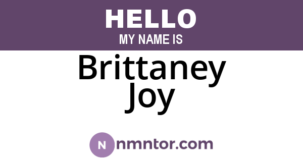 Brittaney Joy