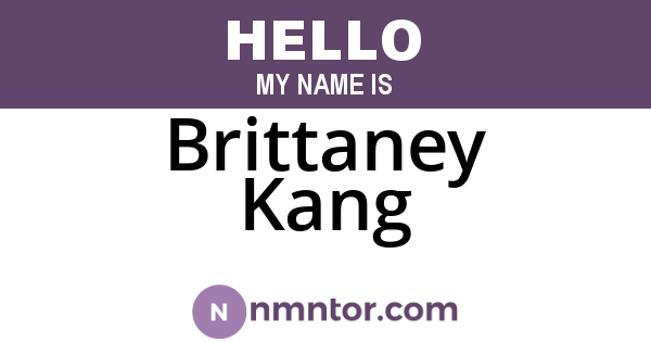 Brittaney Kang