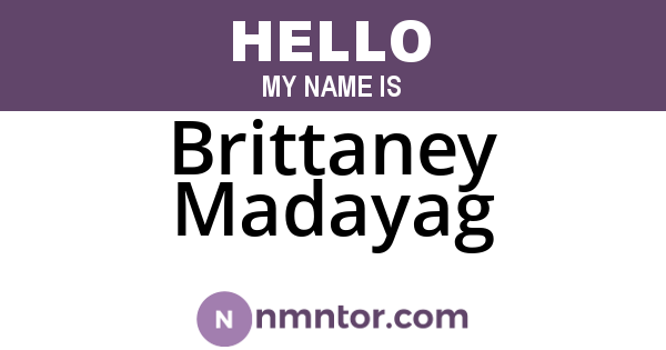 Brittaney Madayag