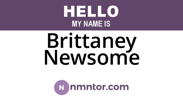 Brittaney Newsome