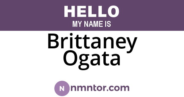 Brittaney Ogata