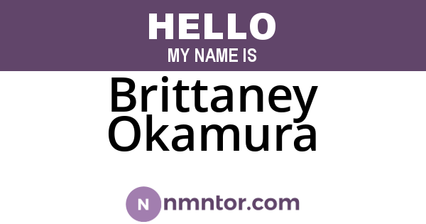 Brittaney Okamura