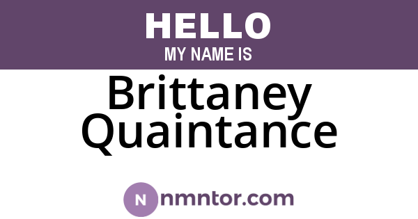 Brittaney Quaintance
