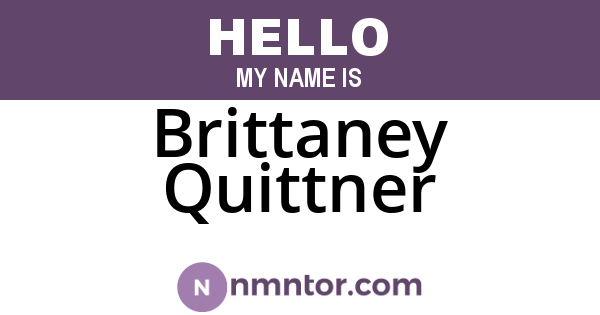 Brittaney Quittner