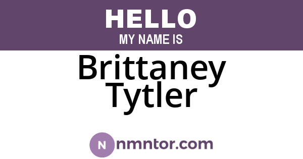 Brittaney Tytler