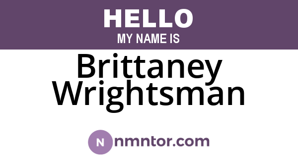 Brittaney Wrightsman