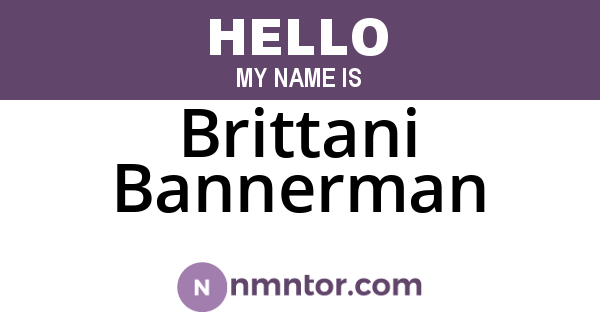 Brittani Bannerman