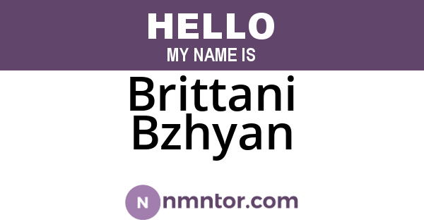 Brittani Bzhyan