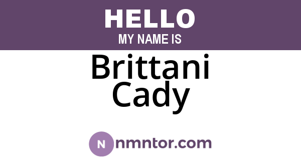 Brittani Cady