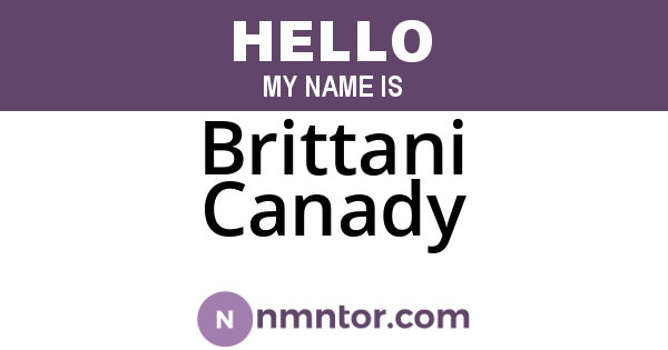 Brittani Canady