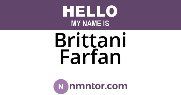 Brittani Farfan