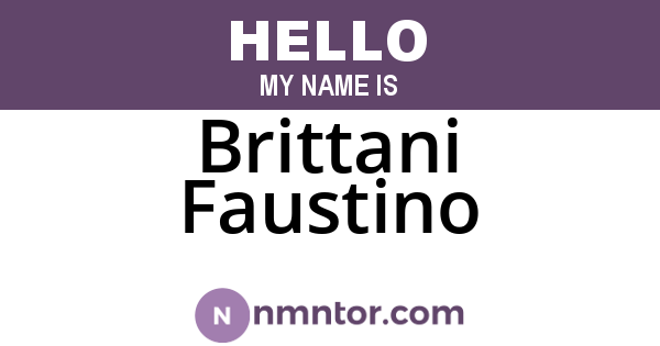 Brittani Faustino
