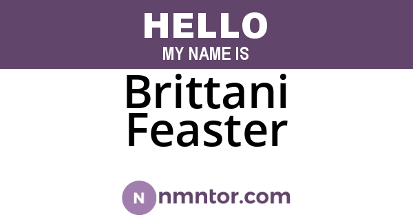 Brittani Feaster