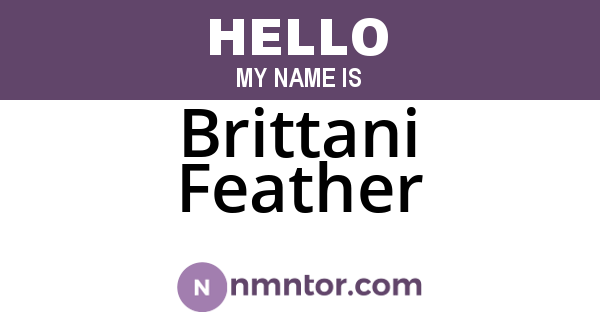 Brittani Feather