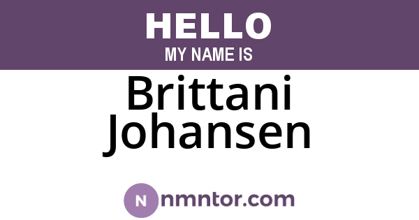 Brittani Johansen
