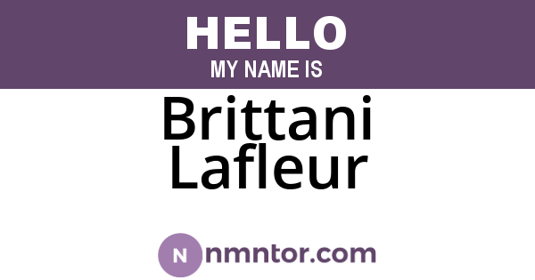 Brittani Lafleur