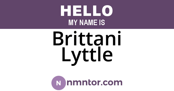 Brittani Lyttle
