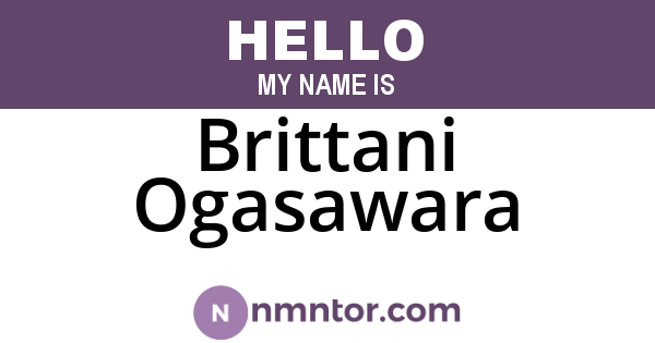 Brittani Ogasawara