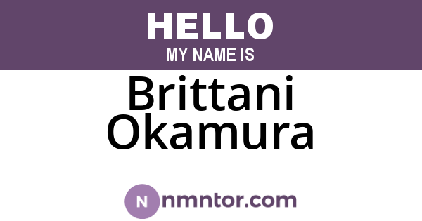 Brittani Okamura