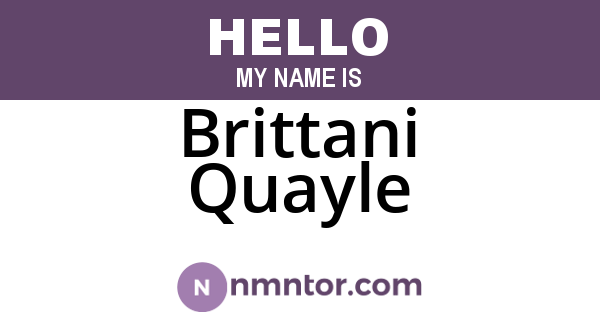 Brittani Quayle