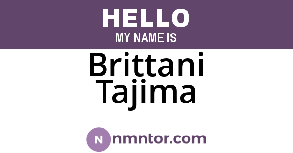 Brittani Tajima