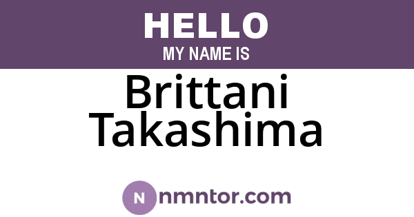 Brittani Takashima