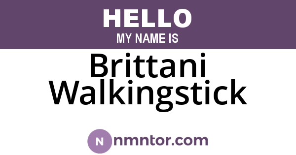Brittani Walkingstick
