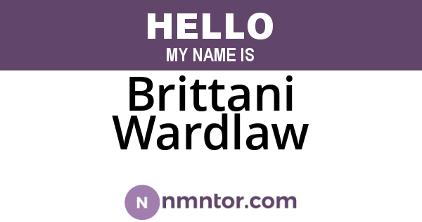 Brittani Wardlaw