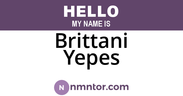 Brittani Yepes