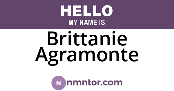 Brittanie Agramonte