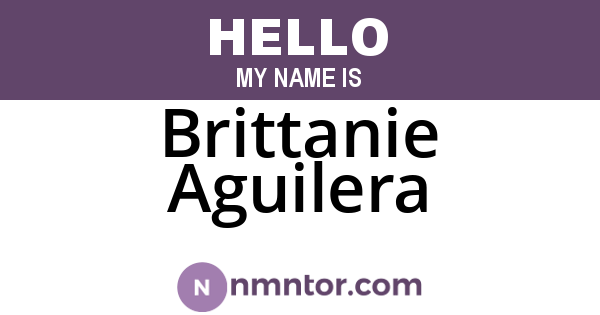 Brittanie Aguilera