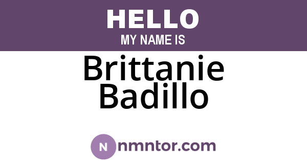 Brittanie Badillo