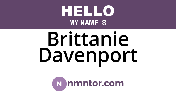 Brittanie Davenport