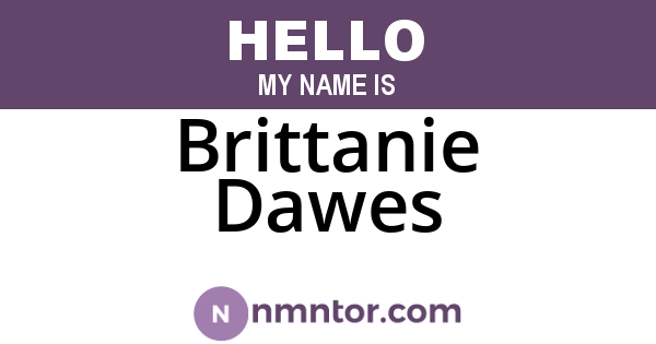 Brittanie Dawes