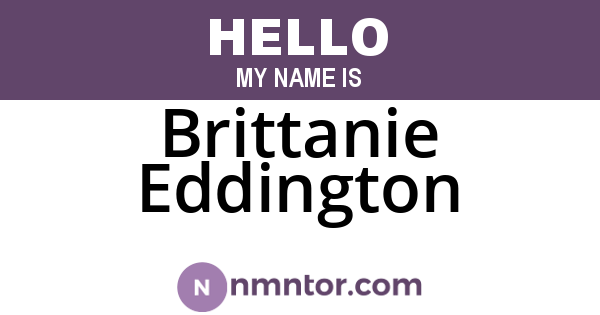Brittanie Eddington