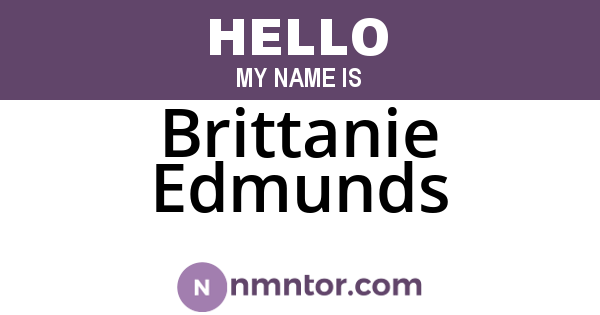 Brittanie Edmunds