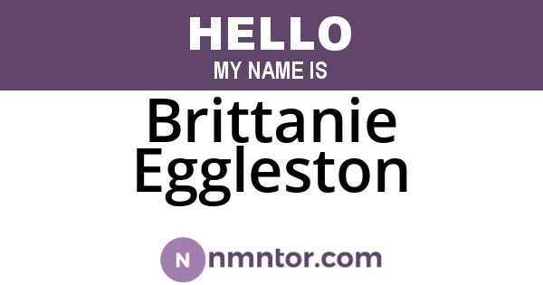 Brittanie Eggleston