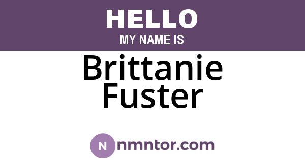 Brittanie Fuster