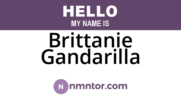 Brittanie Gandarilla