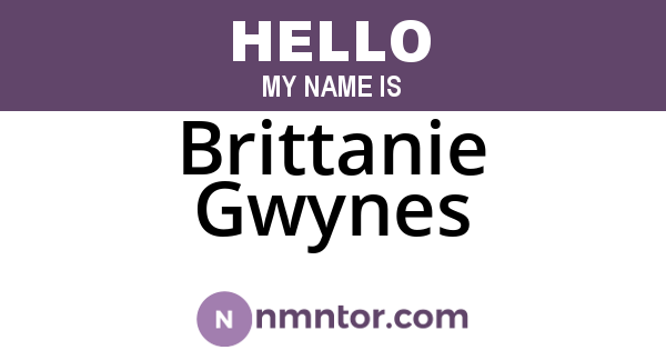 Brittanie Gwynes