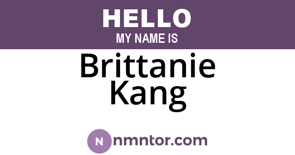Brittanie Kang