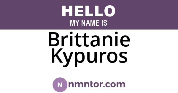 Brittanie Kypuros