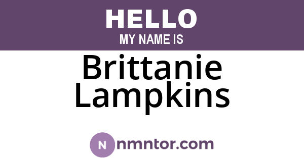 Brittanie Lampkins