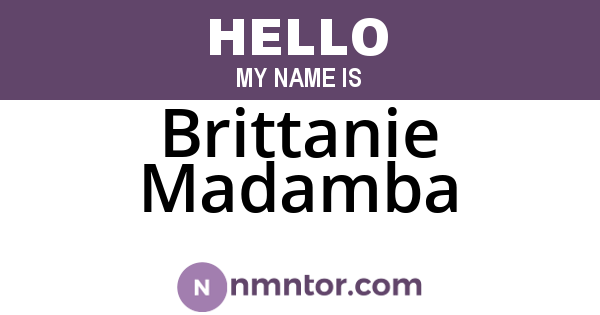 Brittanie Madamba