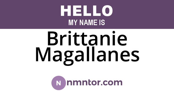 Brittanie Magallanes