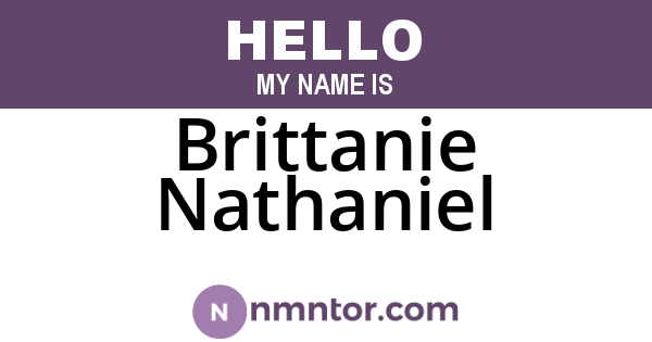 Brittanie Nathaniel