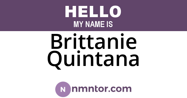 Brittanie Quintana