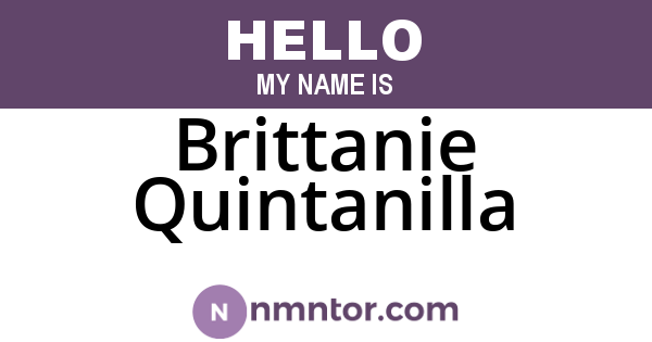 Brittanie Quintanilla