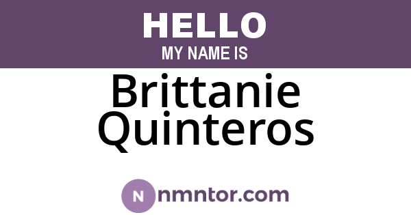 Brittanie Quinteros